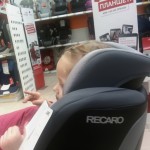 Recaro Zero.1 фото с ребенком