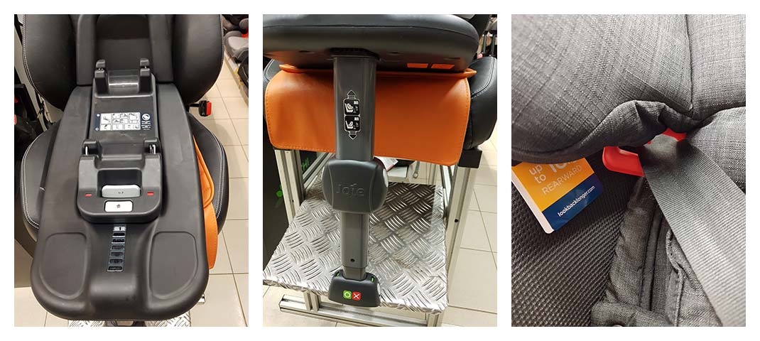 joie stages isofix - установка в машине